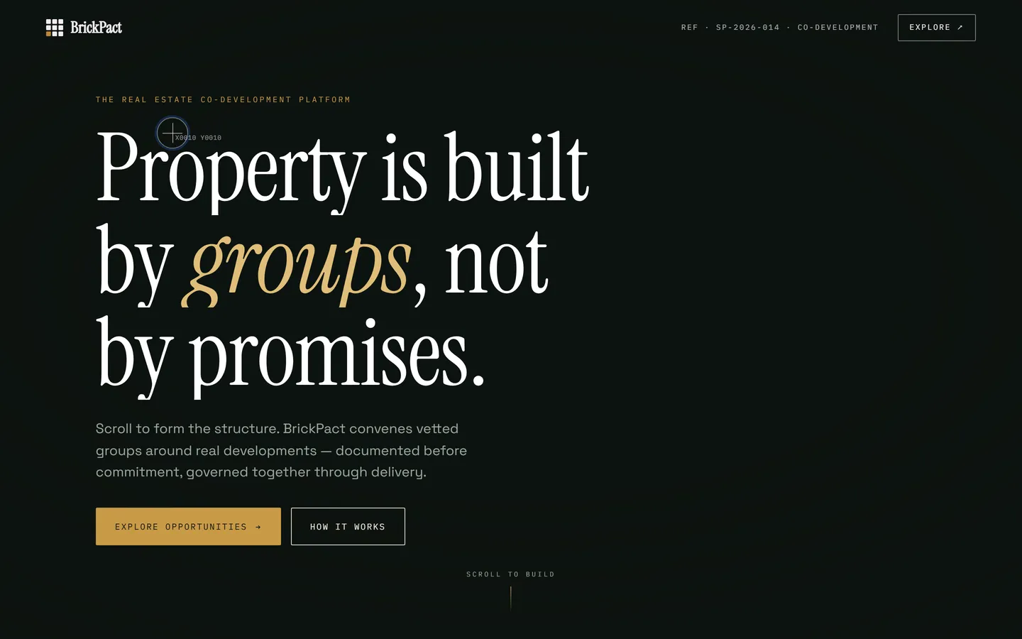 The BrickPact website, brickpact.com