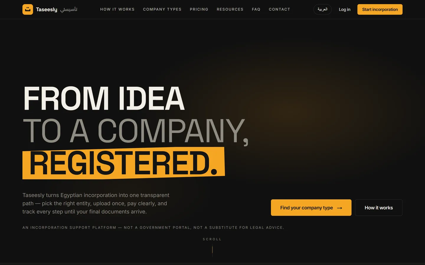 The Taseesly website, taseesly.com