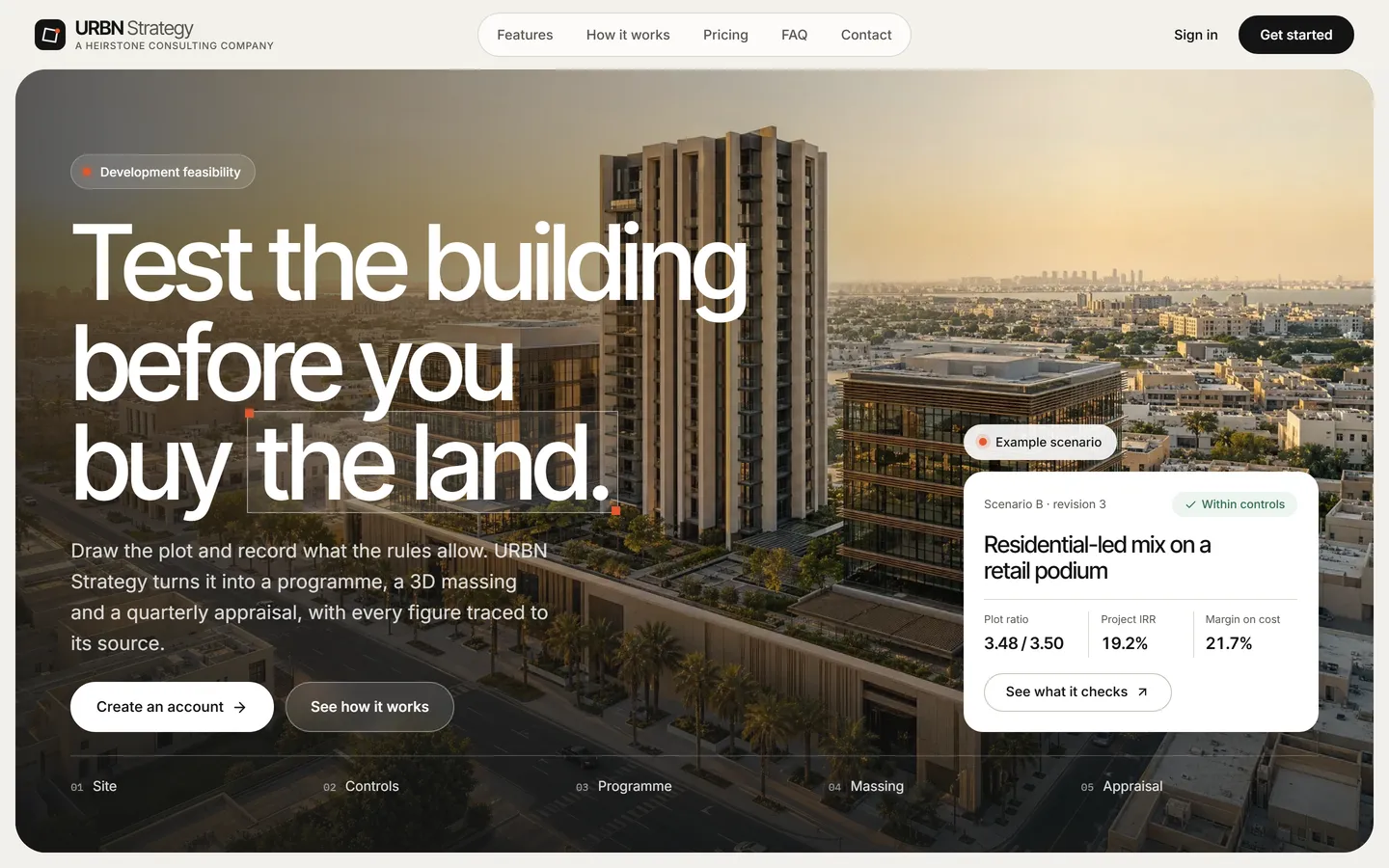 The URBN Strategy website, urbnstrategy.com